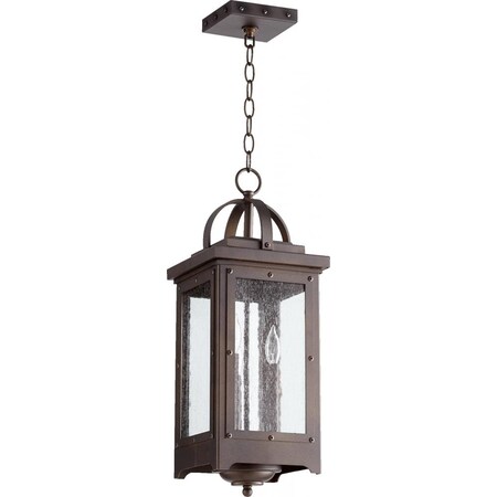 Quorum Riverdale 3Lt Pend Oiled Bronze 758-3-86